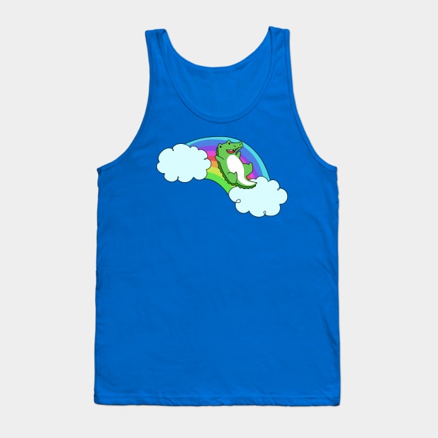 Rainbow Alligator Tank Top by saradaboru